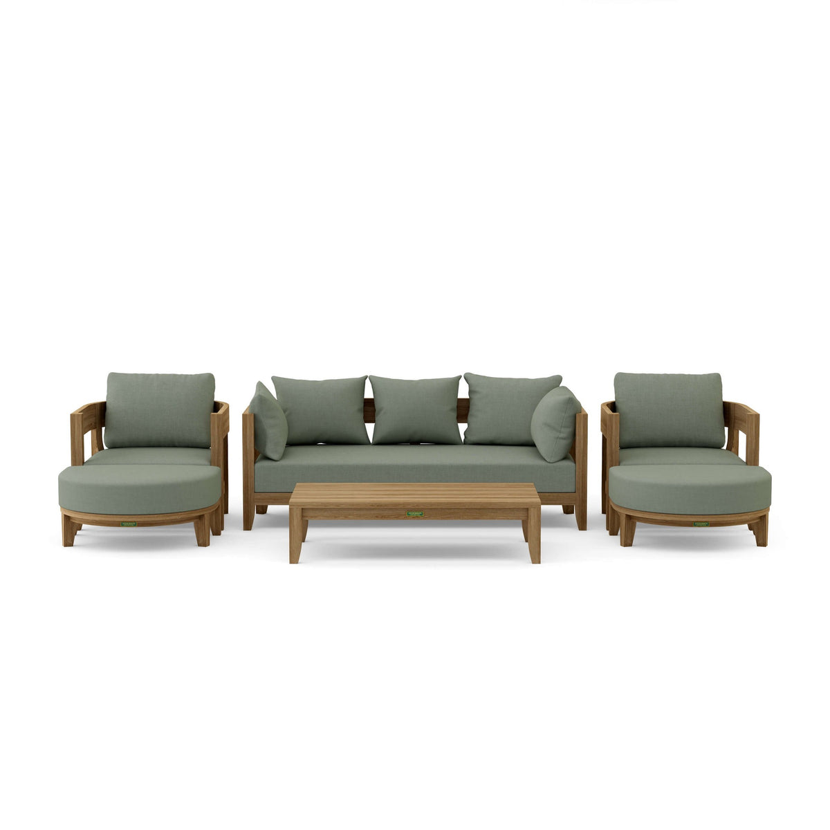 Coronado 6-Piece Teak Deep Seating Set with Sunbrella Cushions | BetterPatio // BetterPatio.com