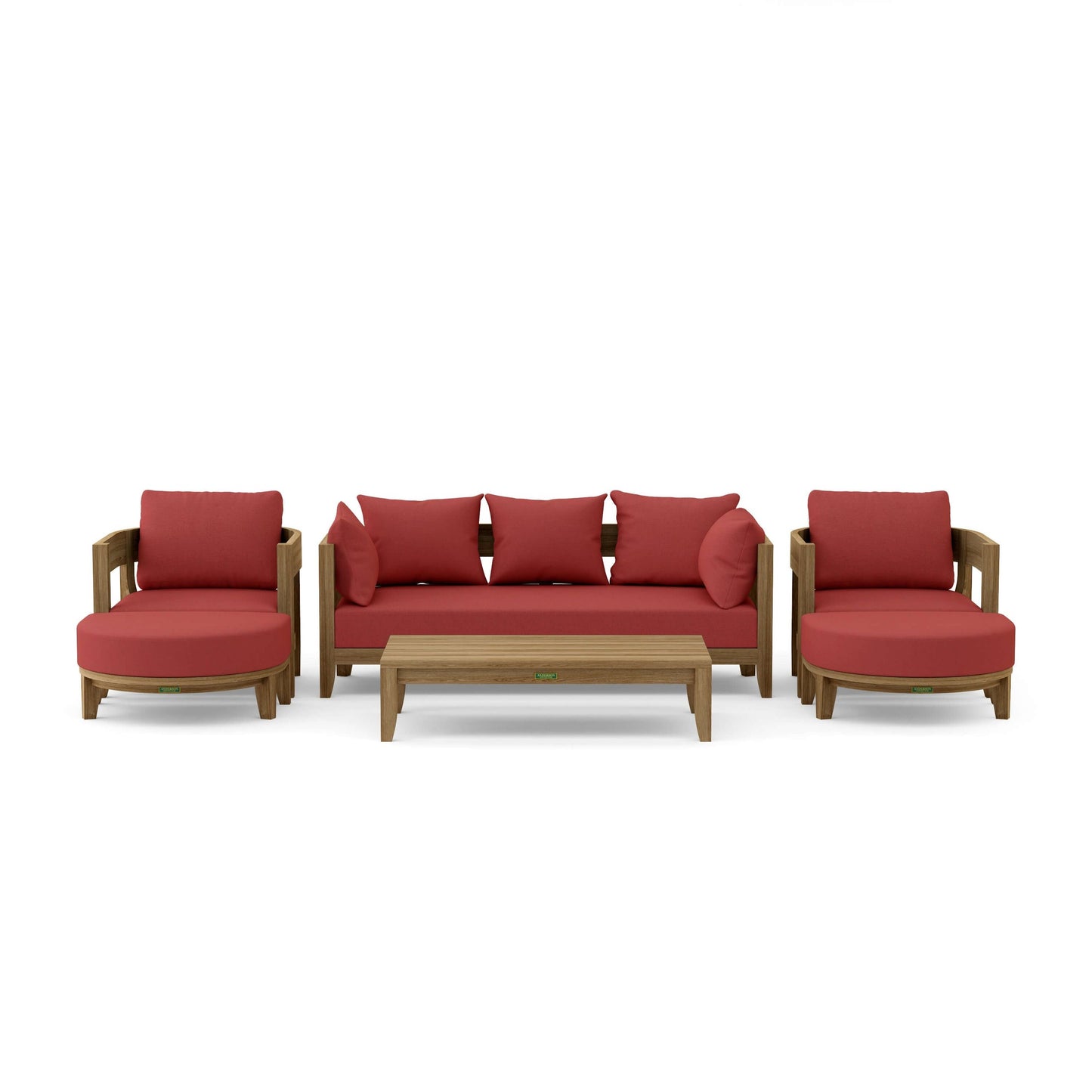 Coronado 6-Piece Teak Deep Seating Set with Sunbrella Cushions | BetterPatio // BetterPatio.com