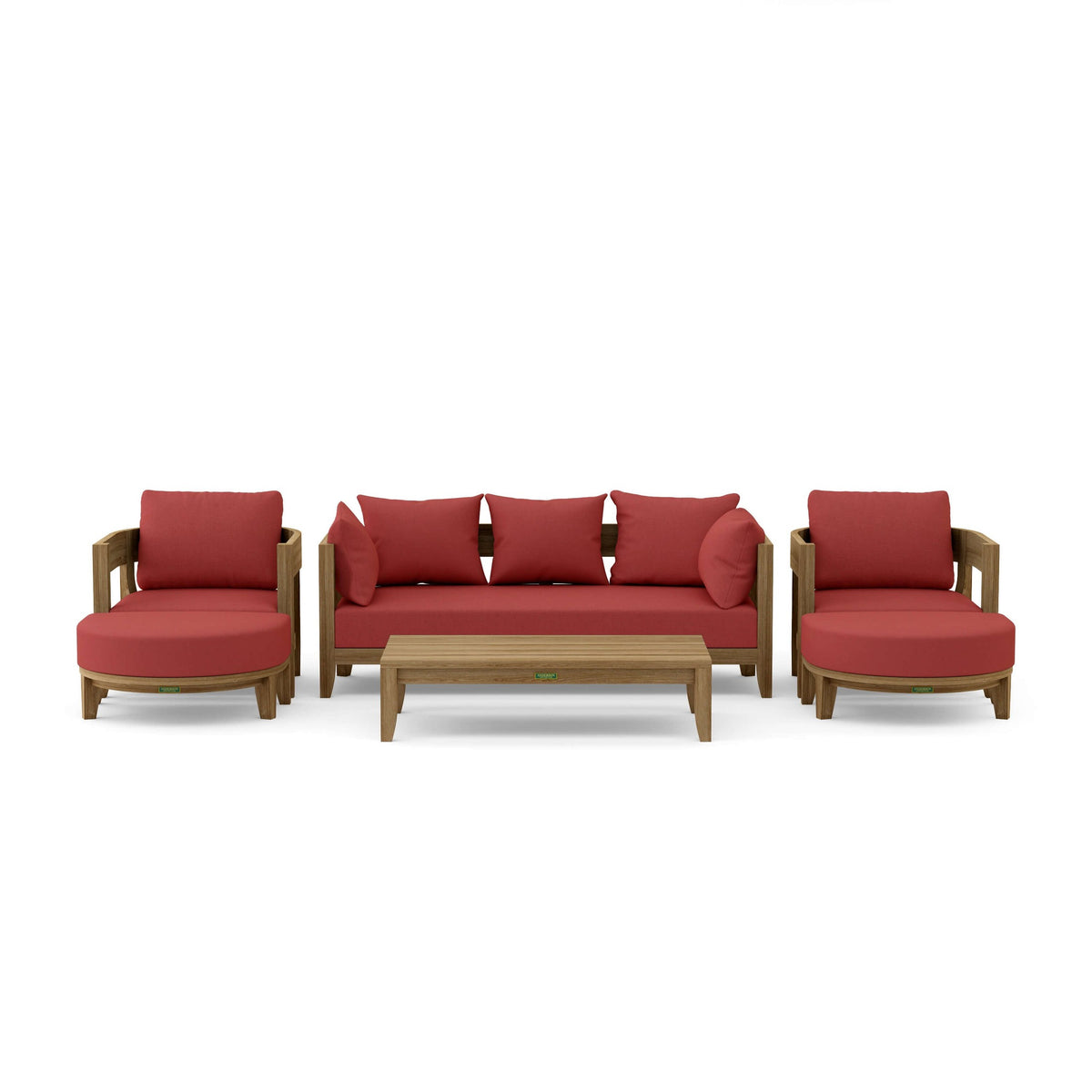 Coronado 6-Piece Teak Deep Seating Set with Sunbrella Cushions | BetterPatio // BetterPatio.com