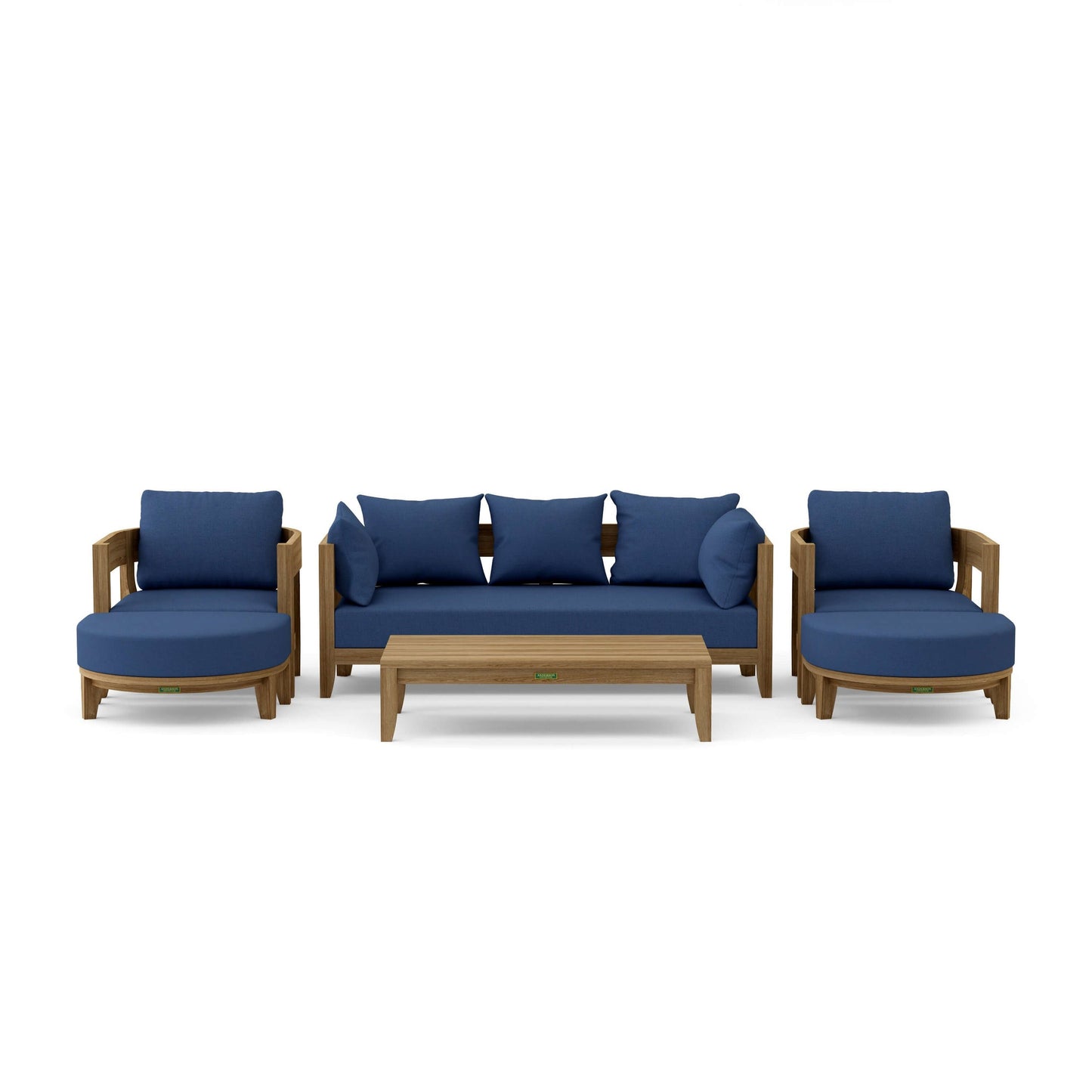 Coronado 6-Piece Teak Deep Seating Set with Sunbrella Cushions | BetterPatio // BetterPatio.com