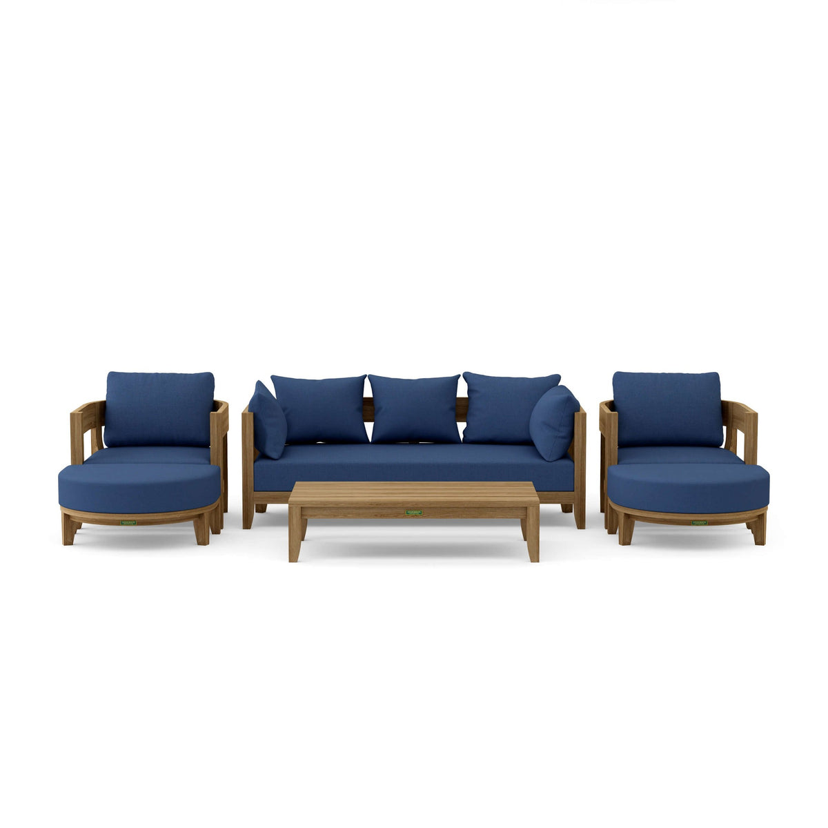 Coronado 6-Piece Teak Deep Seating Set with Sunbrella Cushions | BetterPatio // BetterPatio.com