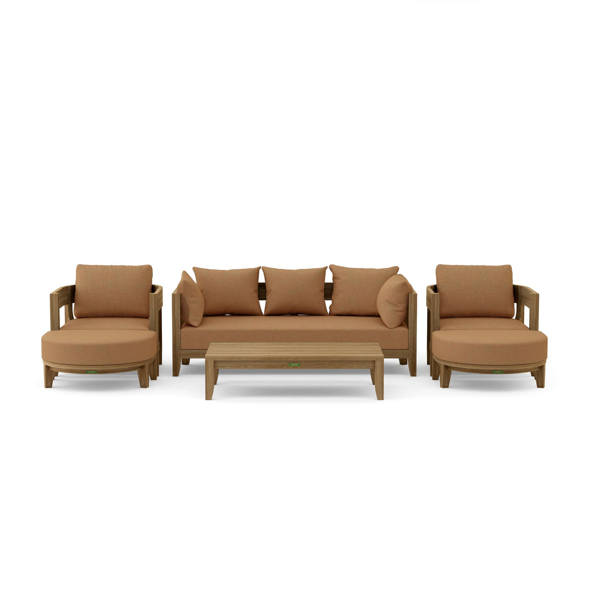 Coronado 6-Piece Teak Deep Seating Set with Sunbrella Cushions | BetterPatio // BetterPatio.com