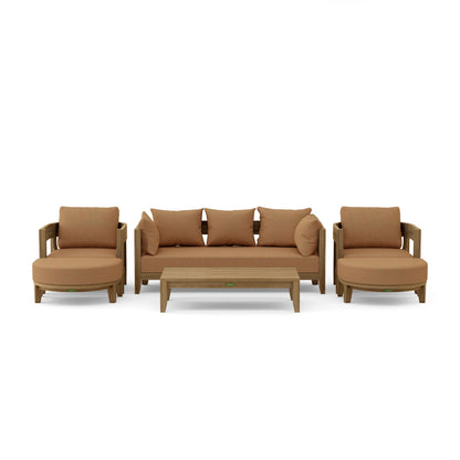 Coronado 6-Piece Teak Deep Seating Set with Sunbrella Cushions | BetterPatio // BetterPatio.com