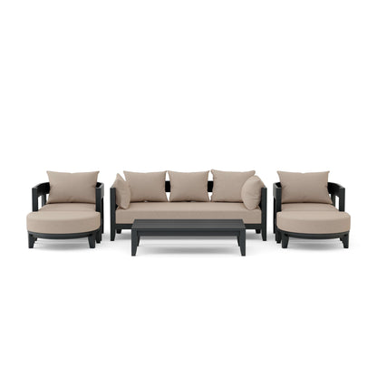 Coronado 6-Piece Teak Deep Seating Set with Sunbrella Cushions | BetterPatio // BetterPatio.com
