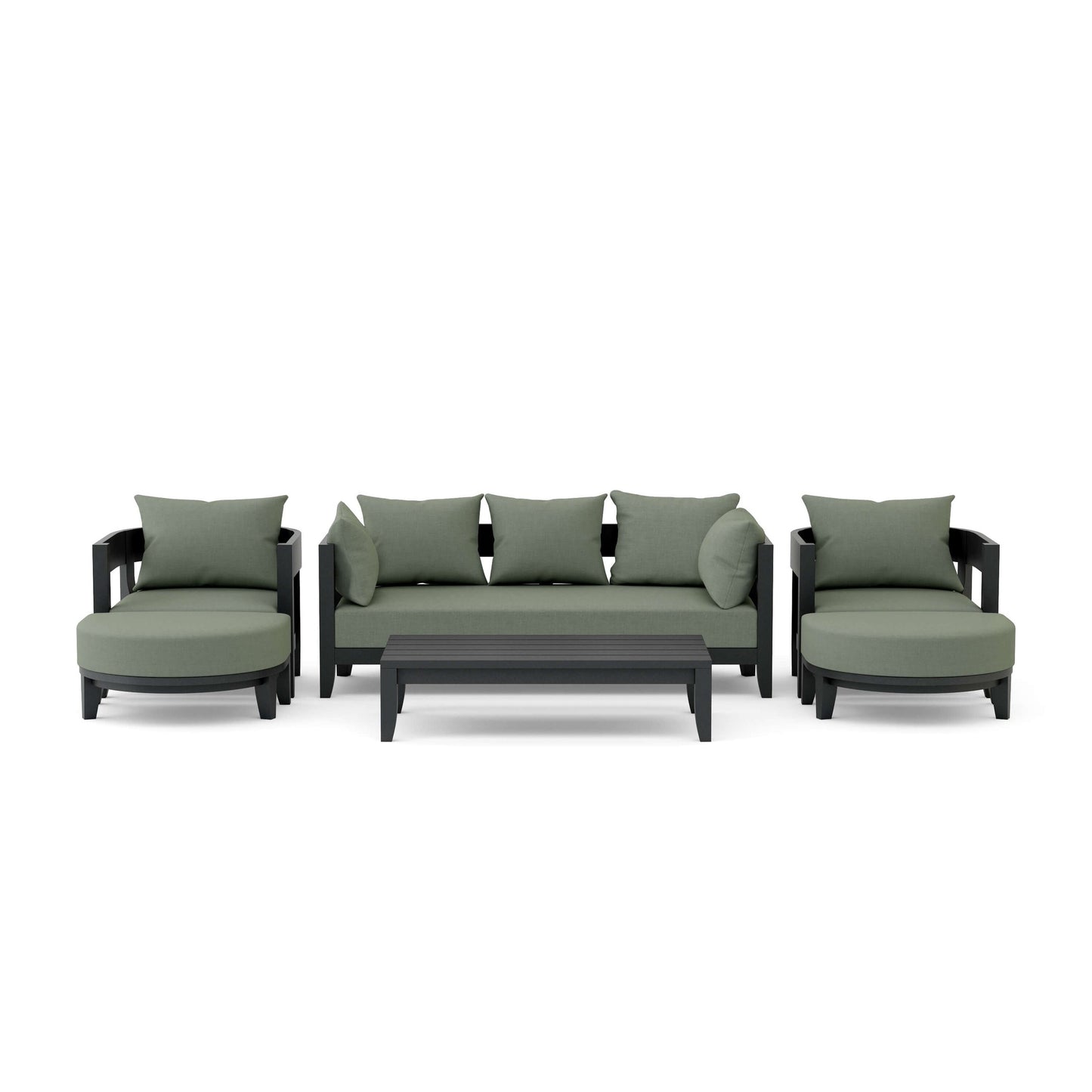 Coronado 6-Piece Teak Deep Seating Set with Sunbrella Cushions | BetterPatio // BetterPatio.com