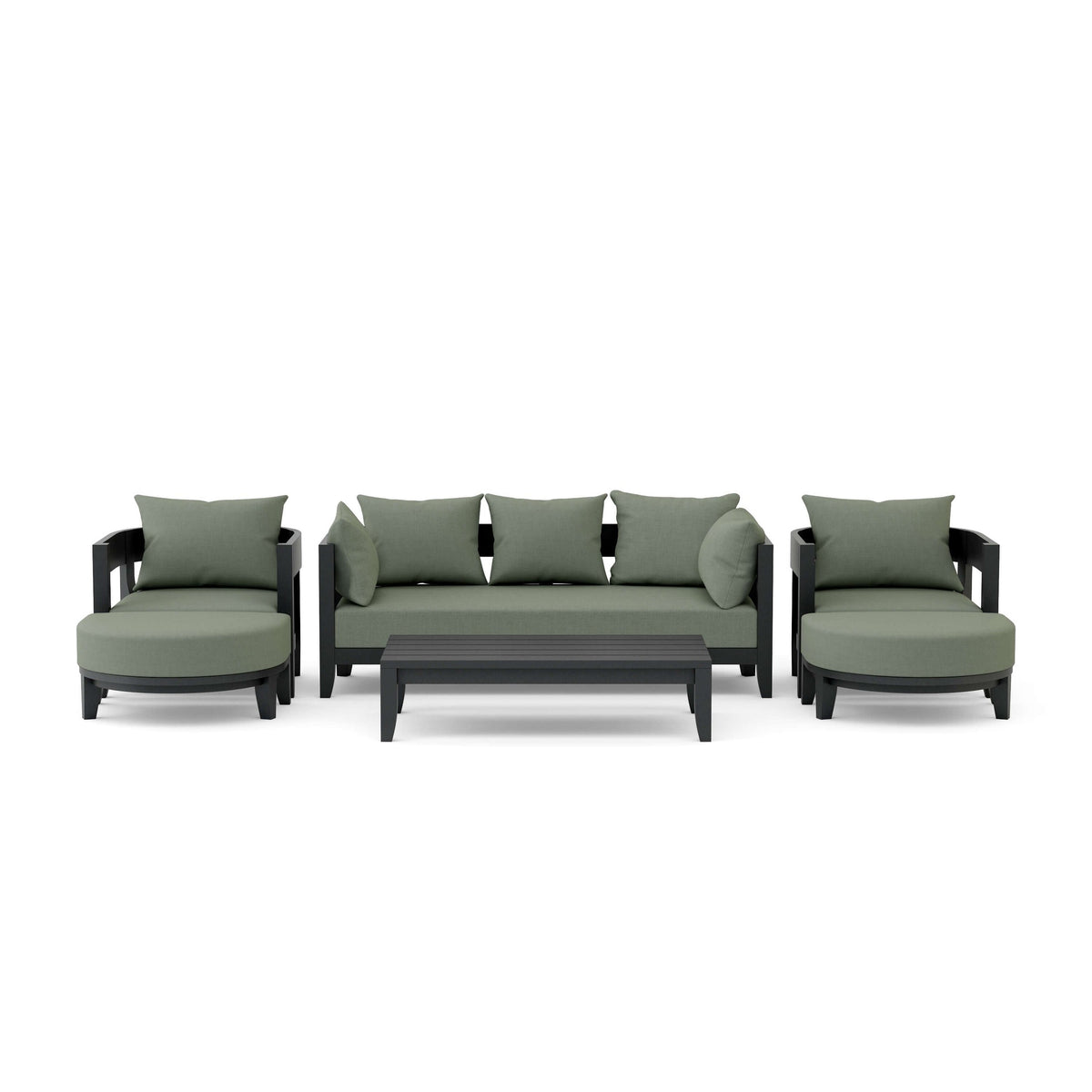 Coronado 6-Piece Teak Deep Seating Set with Sunbrella Cushions | BetterPatio // BetterPatio.com