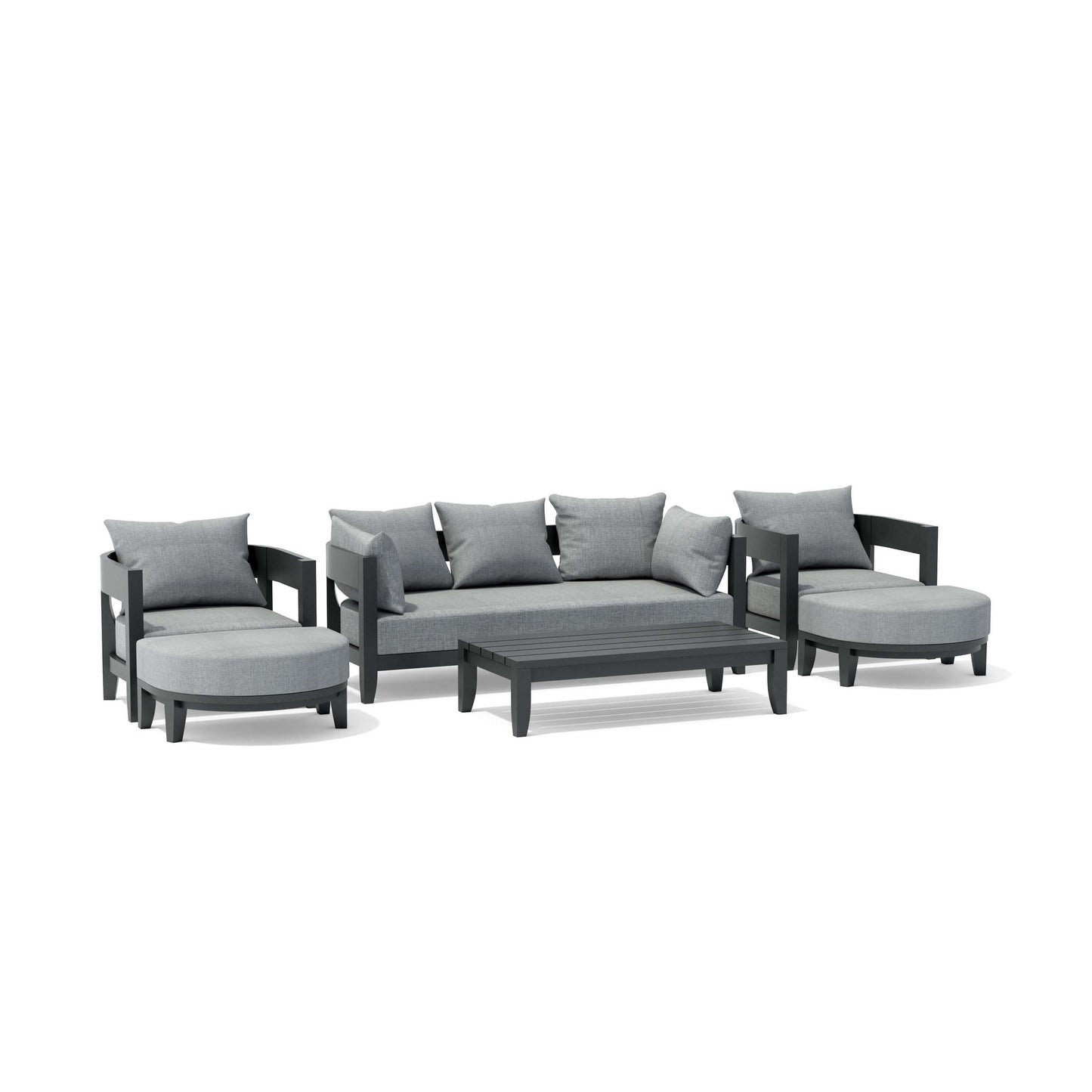 Coronado 6-Piece Teak Deep Seating Set with Sunbrella Cushions | BetterPatio // BetterPatio.com