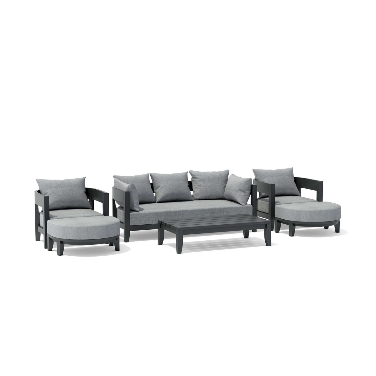 Coronado 6-Piece Teak Deep Seating Set with Sunbrella Cushions | BetterPatio // BetterPatio.com