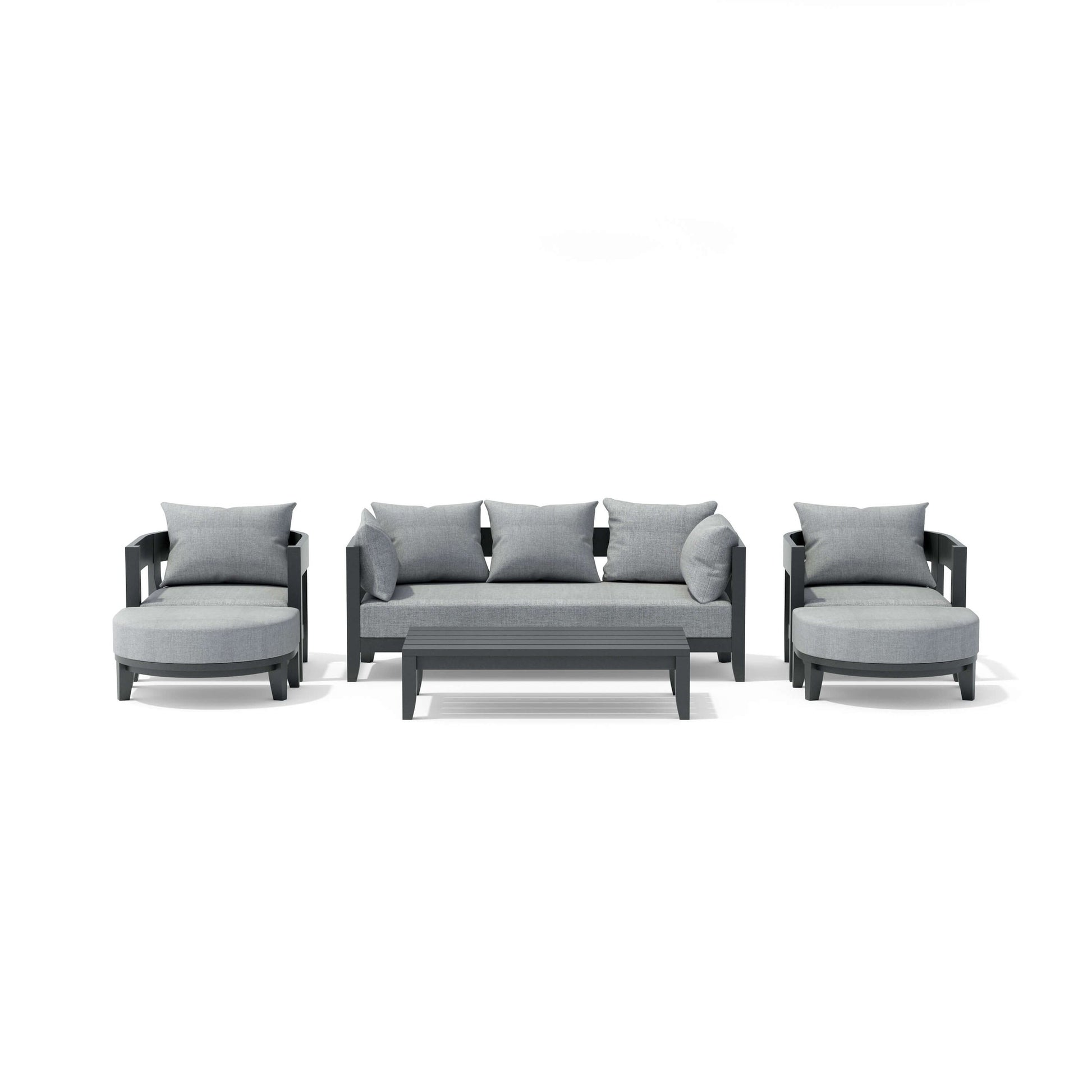 Coronado 6-Piece Teak Deep Seating Set with Sunbrella Cushions | BetterPatio // BetterPatio.com