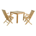 Bahama Classic 3 - Piece Teak Bistro Table Set - Perfect for Balcony & Patio
