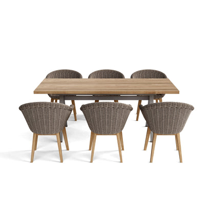 SET-36 Tosca 47″ Round Teak Dining Table Set with Sonoma Chairs | BetterPatio // BetterPatio.com