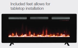 Dimplex SIL48 table top installation