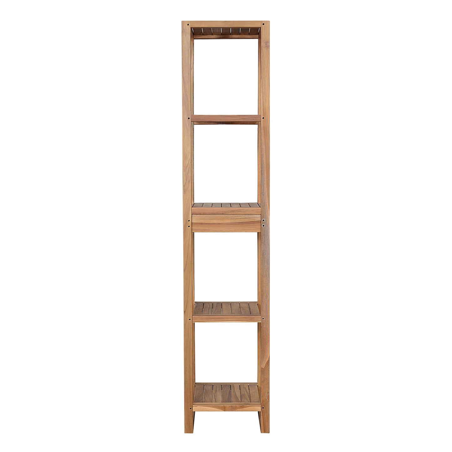 Spa 4-Shelves Teak Table – Towel Rack | BetterPatio // BetterPatio.com