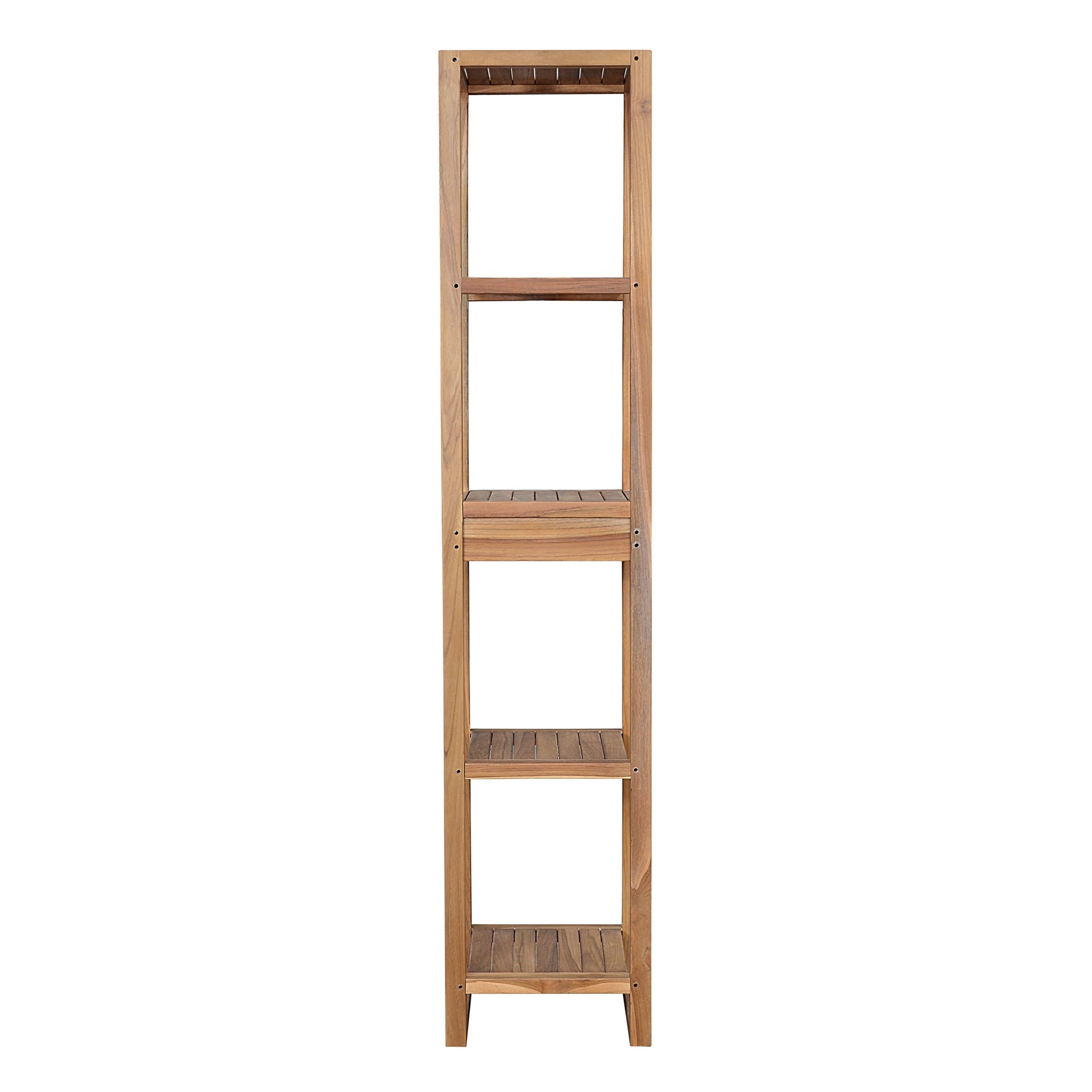 Spa 4-Shelves Teak Table – Towel Rack | BetterPatio // BetterPatio.com