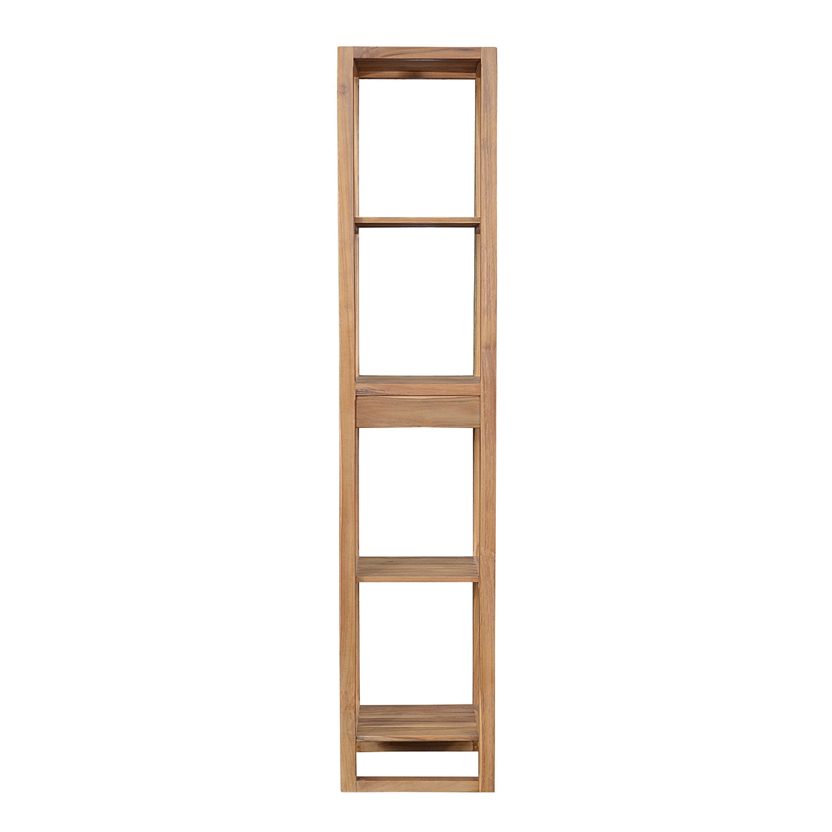 Spa 4-Shelves Teak Table – Towel Rack | BetterPatio // BetterPatio.com