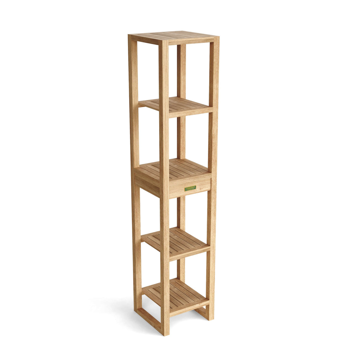 Spa 4-Shelves Teak Table – Towel Rack | BetterPatio