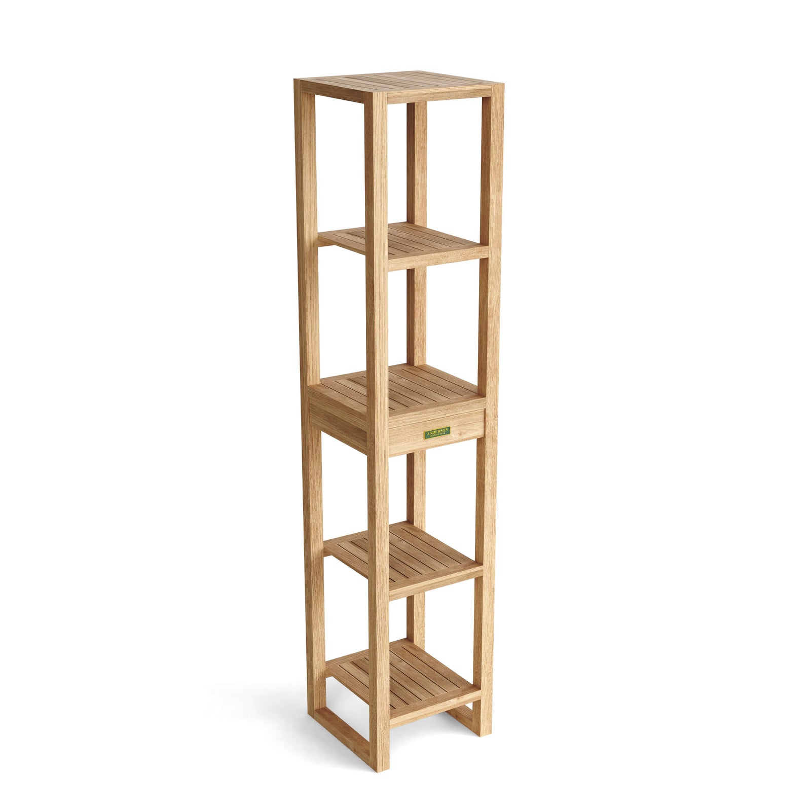 Spa 4-Shelves Teak Table – Towel Rack | BetterPatio