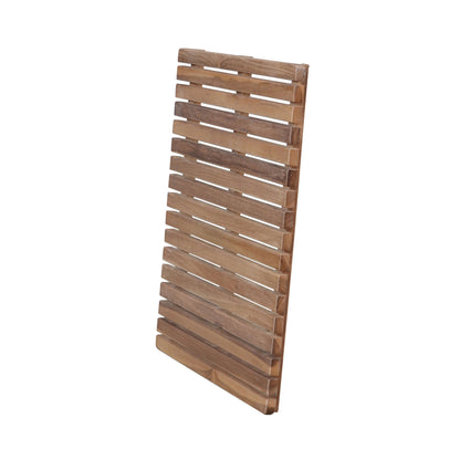 Wooden slat panel on a white background