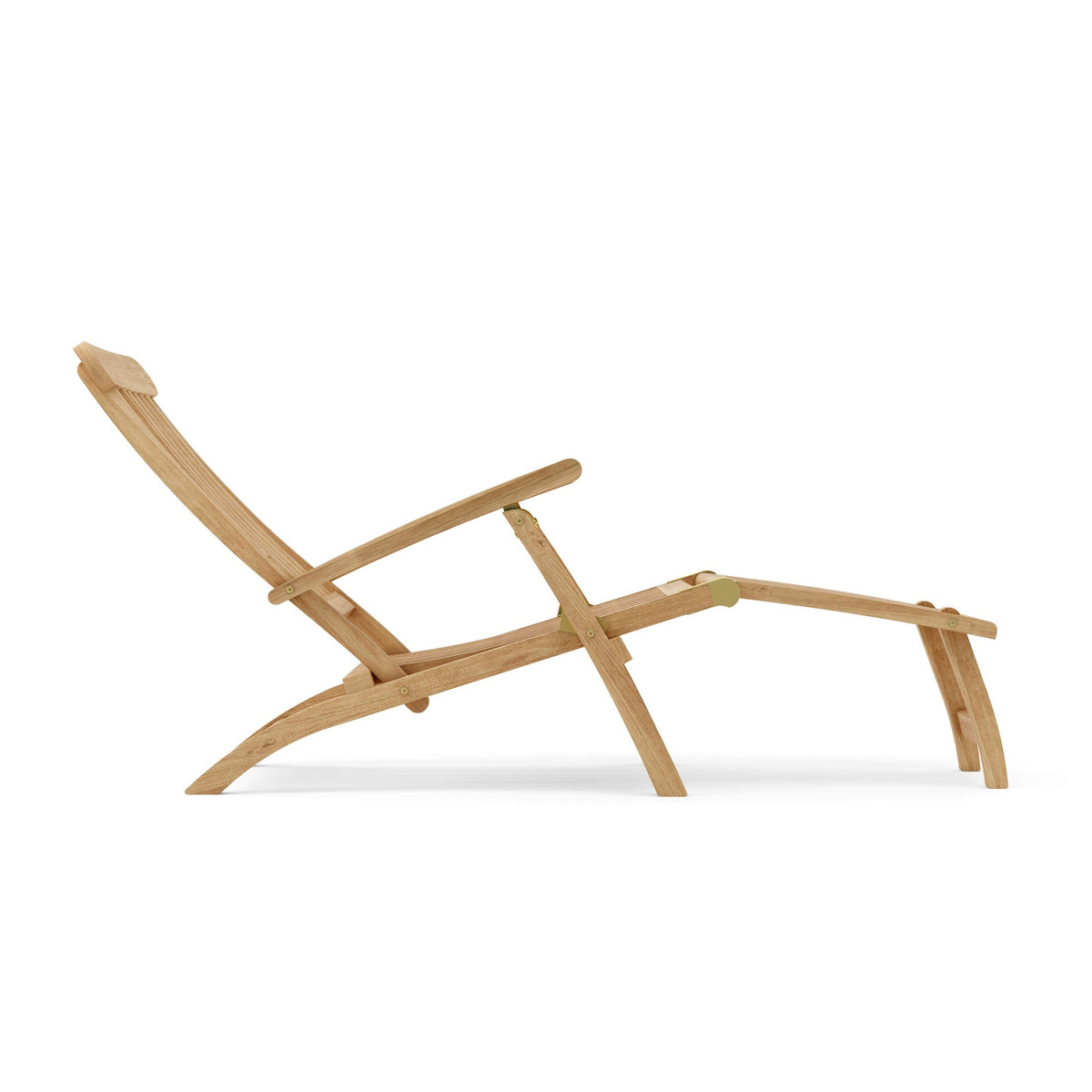 Wooden folding chair on a white background