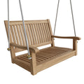Del-Amo 36" Straight Swing Bench - Solid Teak Outdoor Seating