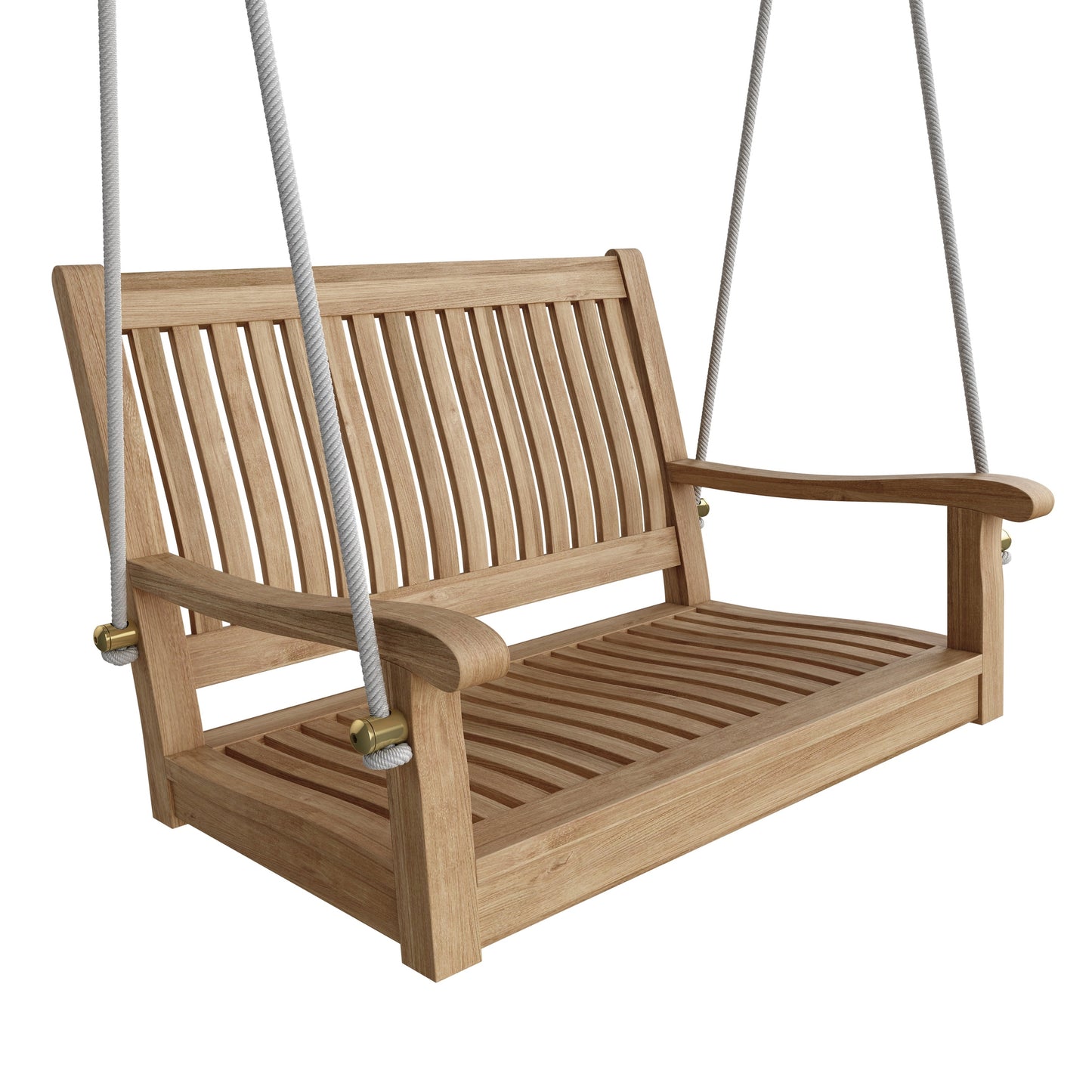 Del-Amo 36" Swing Bench – Teak Outdoor Seating | BetterPatio