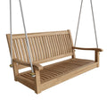 Del-Amo 48" Straight Swing Bench - Solid Teak Outdoor Seating