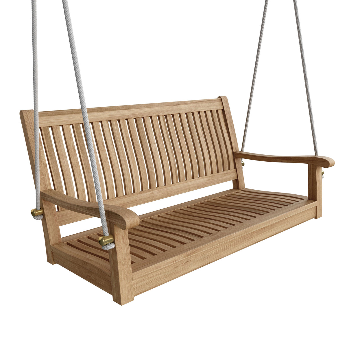 Del-Amo 48" Swing Bench – Teak Outdoor Seating | BetterPatio