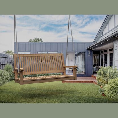 Del-Amo 48" Swing Bench – Teak Outdoor Seating | BetterPatio // BetterPatio.com