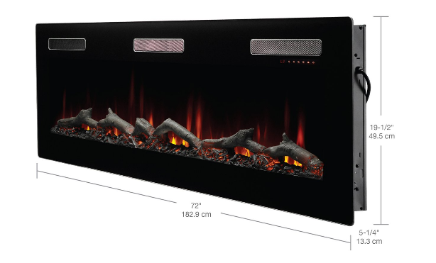 Dimplex SIL72 flame detail view