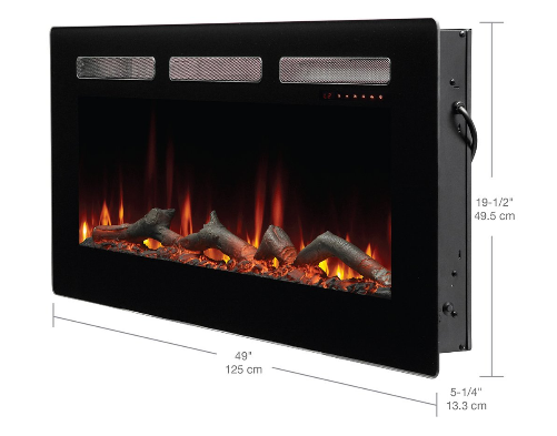 Dimplex SIL48 wall-mount dimensions diagram