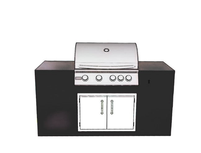 Summerset  Peachtree COKI 2.0 6 ft. Outdoor Kitchen Islands COPI6-1 (C,R,L)