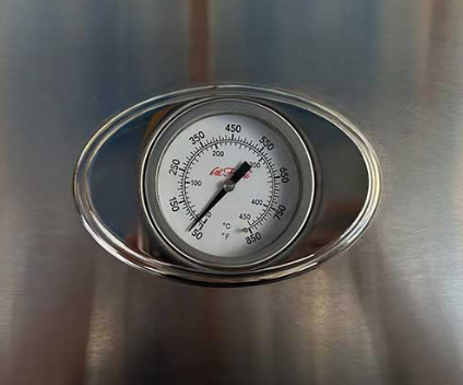 CAL FLAME GRILL HOOD LARGE THERMOMETER &amp; BEZEL '18 BBQ07410351