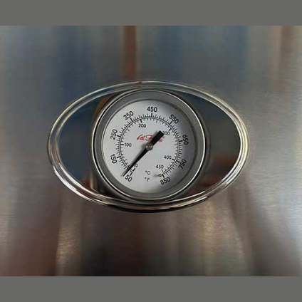 CAL FLAME GRILL HOOD LARGE THERMOMETER & BEZEL '18 BBQ07410351 BetterPatio.com