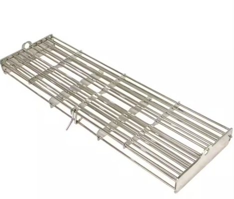 Cal Flame Grilling Accessories 17 in. Stainless Steel Grill Rotisserie Basket BBQ08892