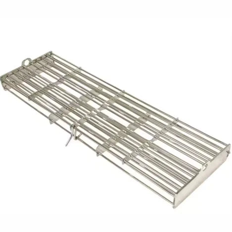 Cal Flame Grilling Accessories 17 in. Stainless Steel Grill Rotisserie Basket BBQ08892 BetterPatio.com