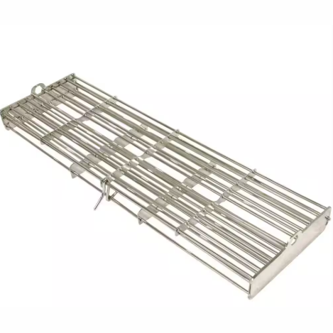 Cal Flame Grilling Accessories 17 in. Stainless Steel Grill Rotisserie Basket BBQ08892 BetterPatio.com