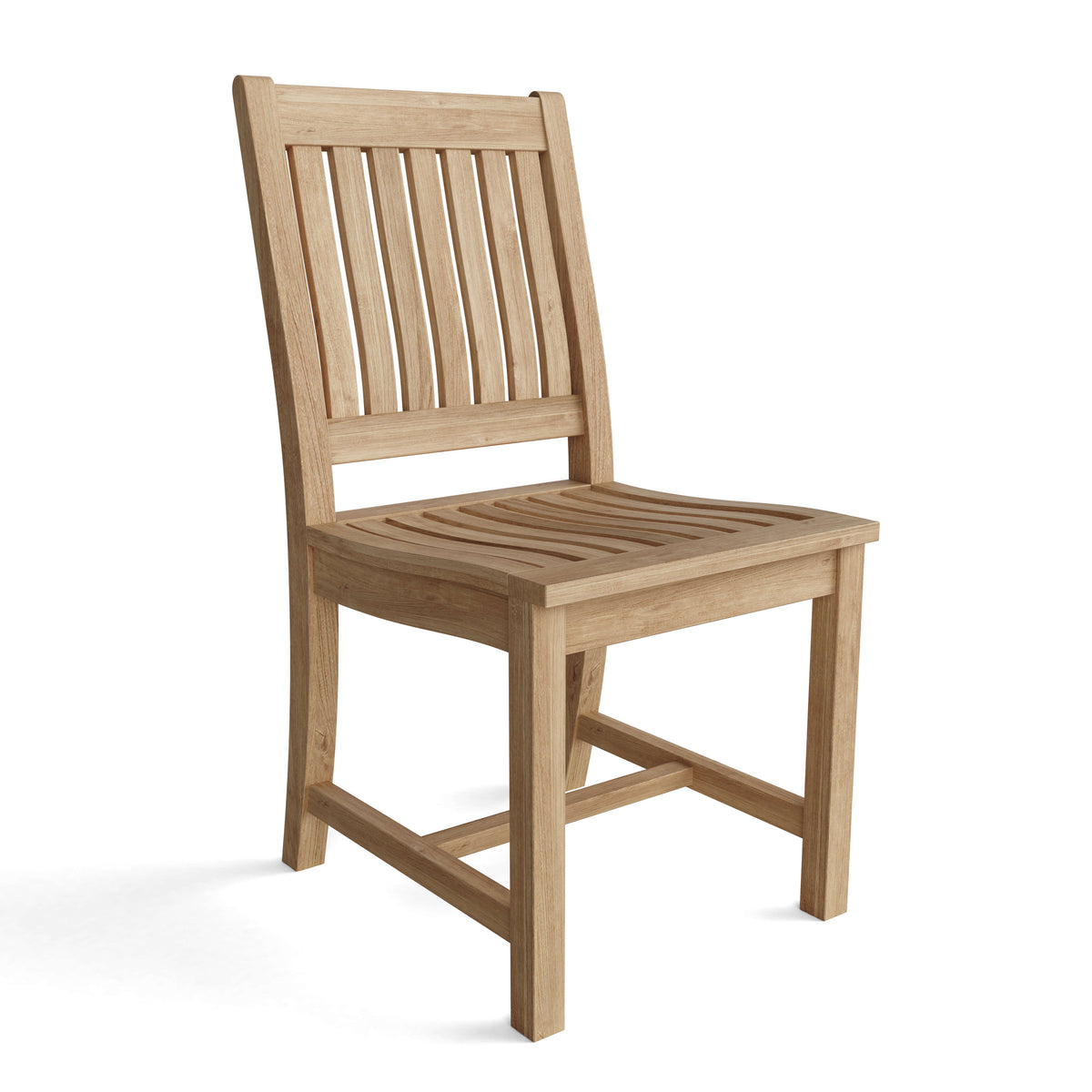 Wooden chair on a white background