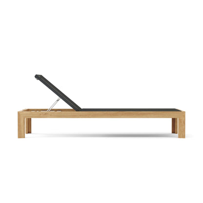 Smyrna Teak & Batyline Sun Lounger | BetterPatio // BetterPatio.com