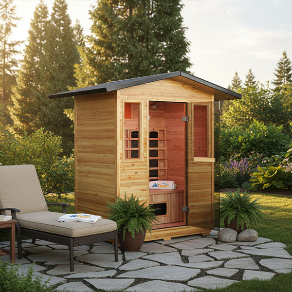 Solara-Outdoor infrared sauna - environment view