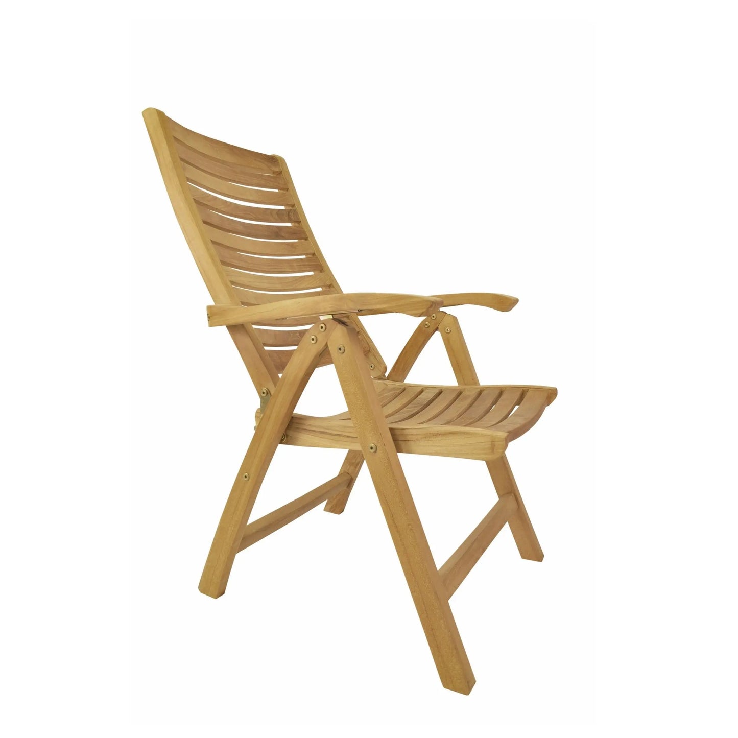 Anderson Teak Carina 5-Position Reclining Teak Armchair - outdoor recliner view 5