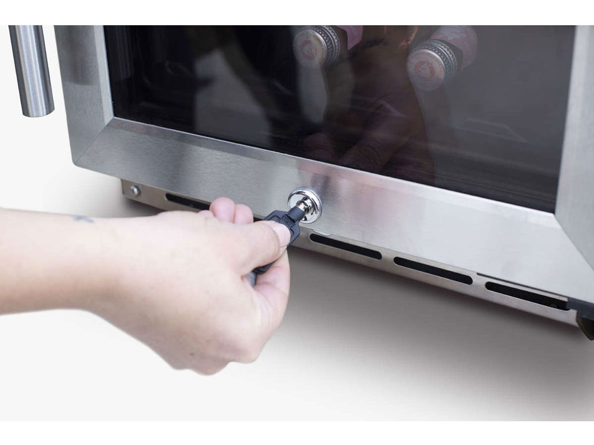 Summerset 24-Inch Outdoor Rated Dual Zone Wine Cooler – 46 Bottle Capacity, Digital Temperature Control