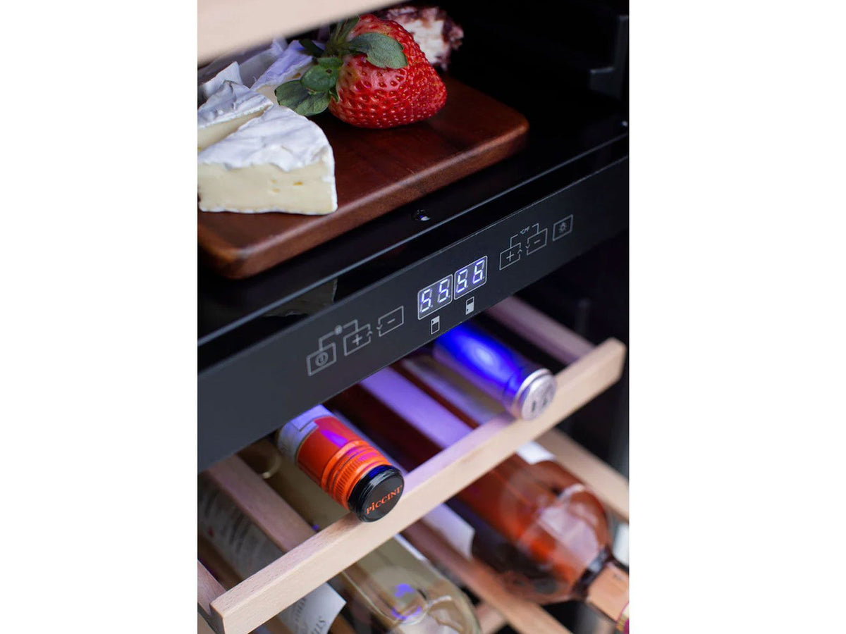 Summerset 24-Inch Outdoor Rated Dual Zone Wine Cooler – 46 Bottle Capacity, Digital Temperature Control