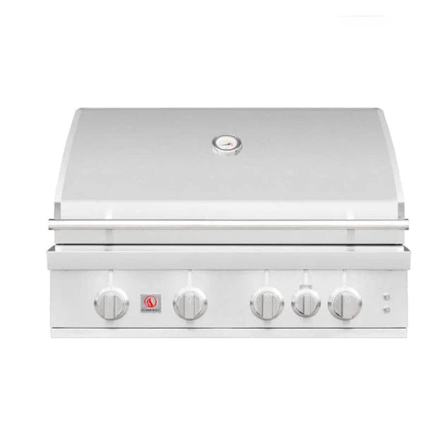 Summerset Sizzler Pro 32-Inch 4-Burner Built-In Gas Grill with Infrared Back Burner