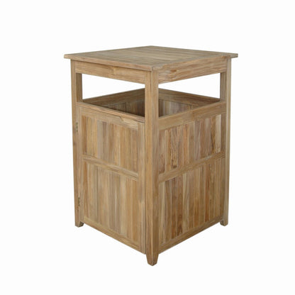 Cobana Large Trash Bin – Teak Outdoor Waste | BetterPatio // BetterPatio.com
