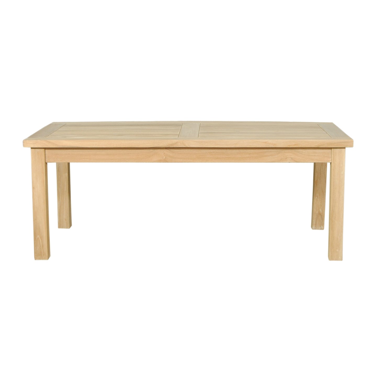 Wooden table on a white background