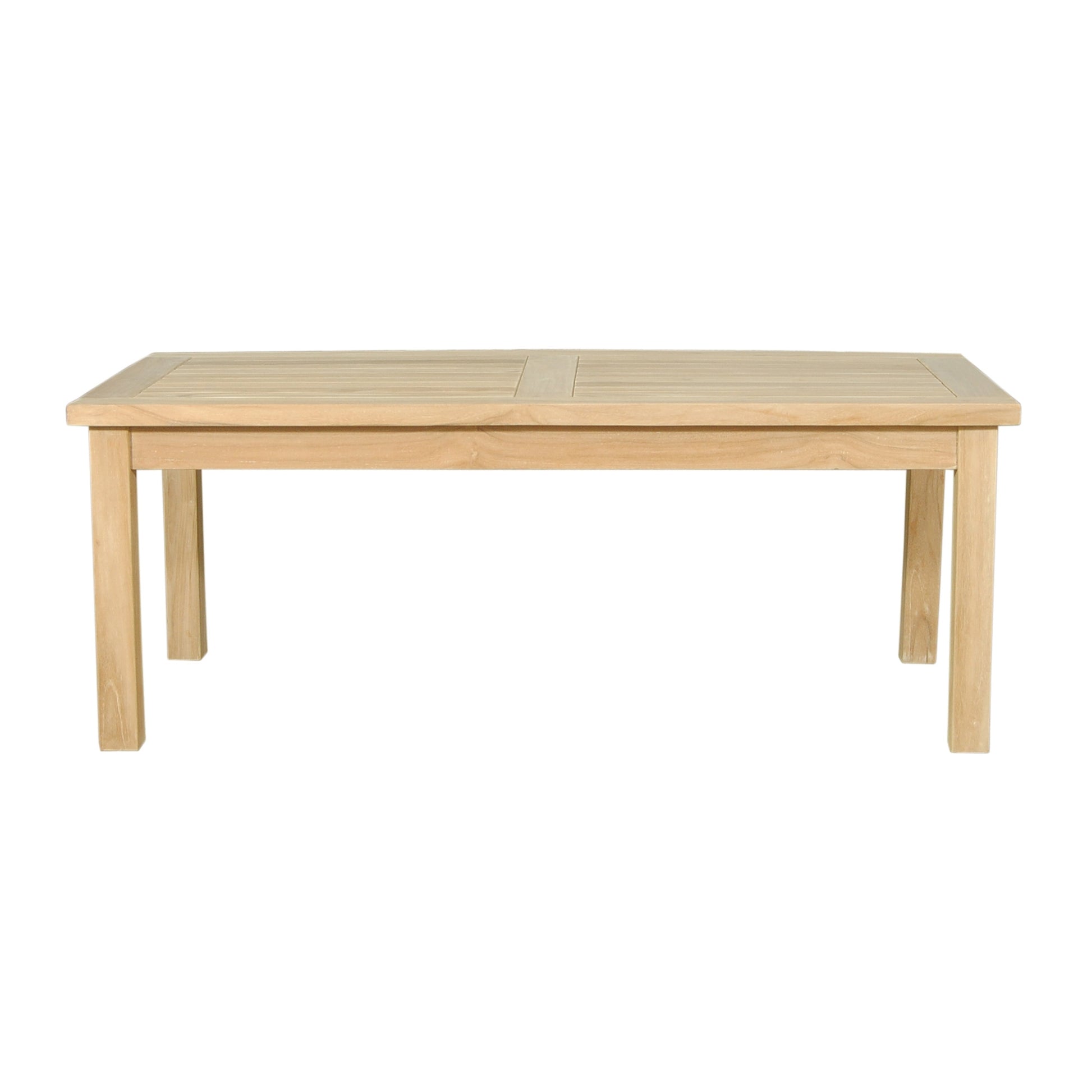 Wooden table on a white background