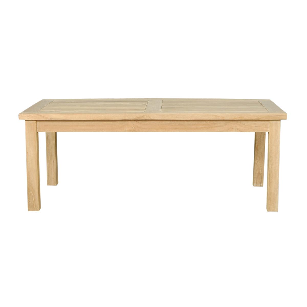 Wooden table on a white background