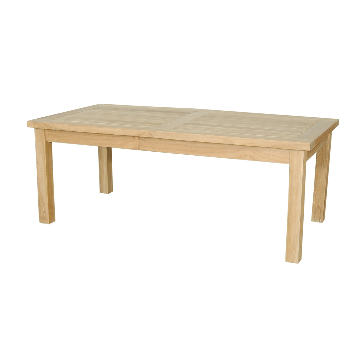 Wooden table on a white background