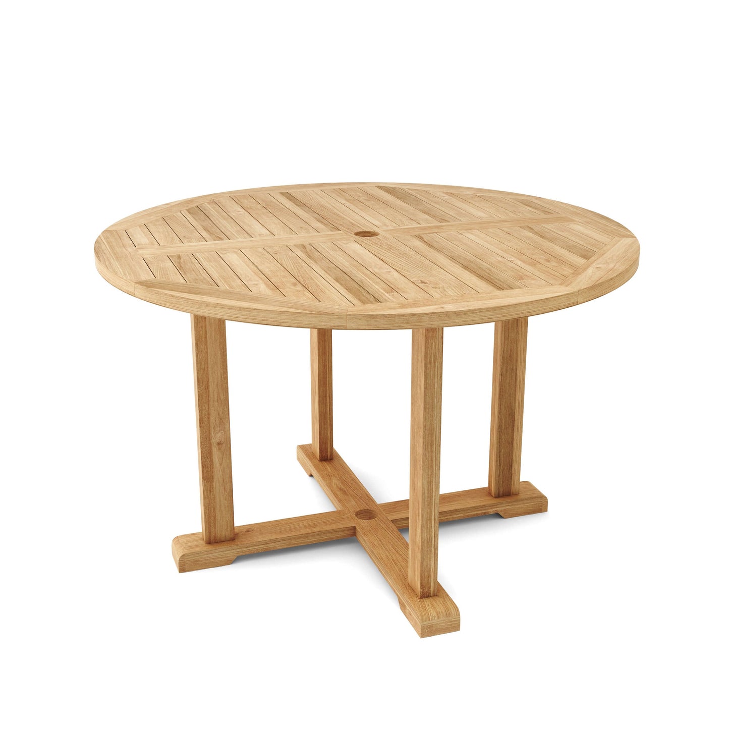 SET-36 Tosca 47″ Round Teak Dining Table Set with Sonoma Chairs | BetterPatio // BetterPatio.com