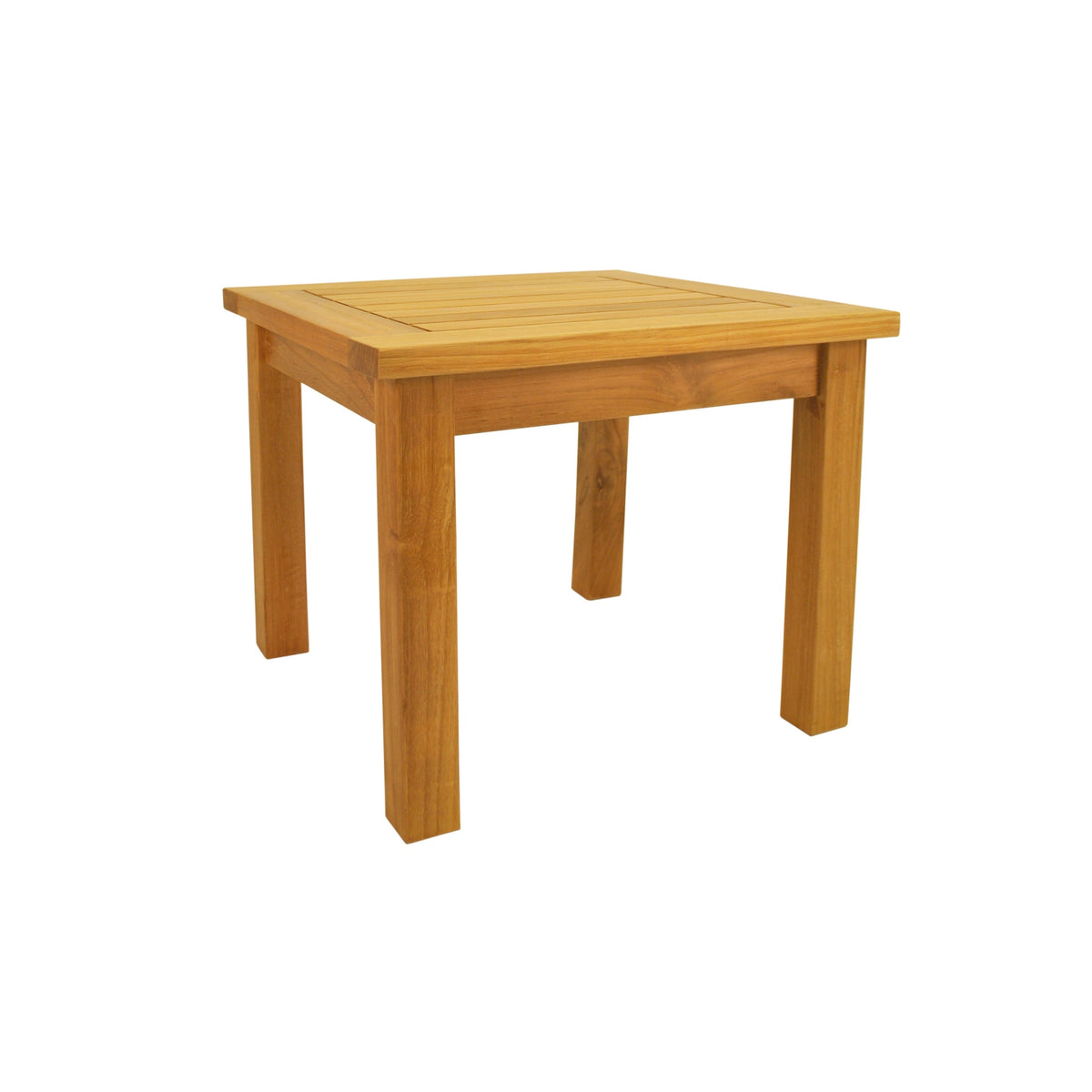 Wooden table on a white background